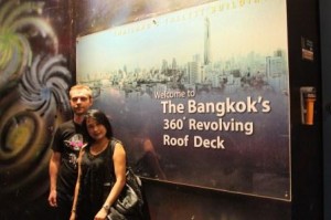 Oh and me at Baiyoke Sky Hotel